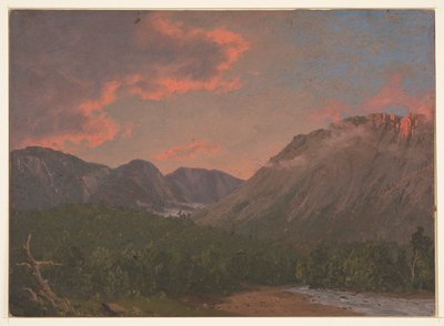 Berglandskap vid solnedgången av Frederic Edwin Church