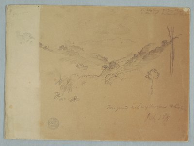Berglandskap nära Jorje, Ecuador av Frederic Edwin Church