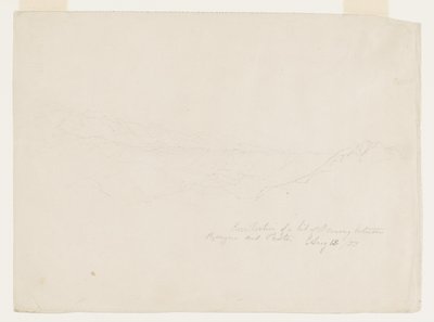 Bergigt landskap mellan Popyan och Pasto, Colombia av Frederic Edwin Church