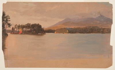 Berget Katahdin från Togue Pond av Frederic Edwin Church
