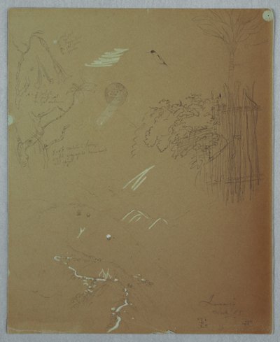 Naturstudier, Blue Mountains, Jamaica av Frederic Edwin Church