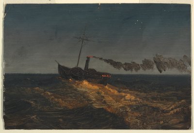 Paddelångare i skymningen av Frederic Edwin Church