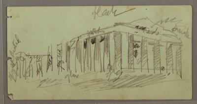 Parthenon tänd på natten, Aten, Grekland av Frederic Edwin Church