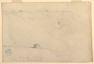 Pichincha, Morgon, från solens tempel, Quito, Ecuador, juni 1857 av Frederic Edwin Church