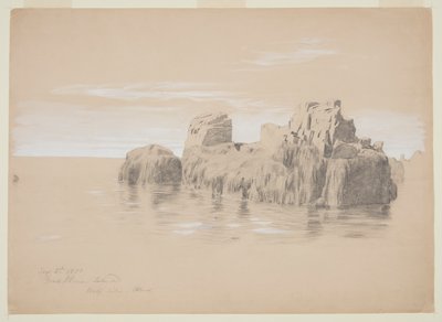 Rocks at the Coast, Grand Manan Island, Kanada av Frederic Edwin Church
