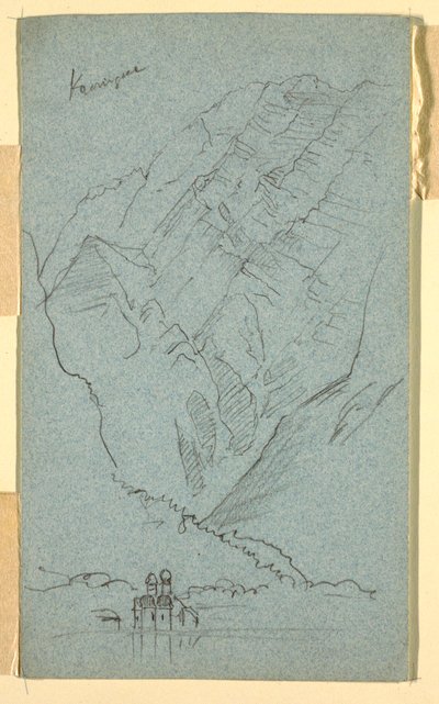 Kusten av Konigssee, B av Frederic Edwin Church