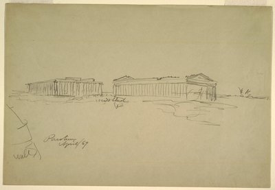 Skisser, Paestum, södra Italien av Frederic Edwin Church