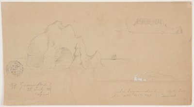 Skisser av isberg, utanför Greenspond, Newfoundland av Frederic Edwin Church
