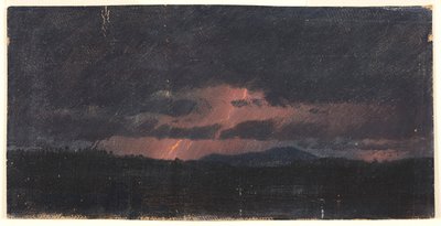 Storm över Hudson Valley av Frederic Edwin Church