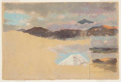 Studier av Mount Chimborazo, Ecuador av Frederic Edwin Church