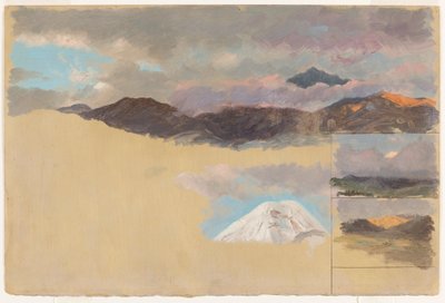 Studier av berget Chimborazo, Ecuador av Frederic Edwin Church