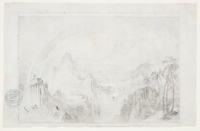 Studie för "Rainy Season in the Tropics" av Frederic Edwin Church