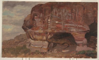 Studie av en Zoomorphic Rock, Petra av Frederic Edwin Church