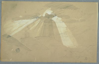 Solen skiner genom molnen, Jamaica av Frederic Edwin Church