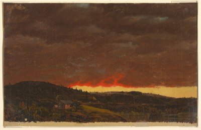 Solnedgång, Hudson Valley av Frederic Edwin Church