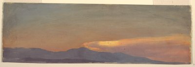 Solnedgång moln studie av Frederic Edwin Church