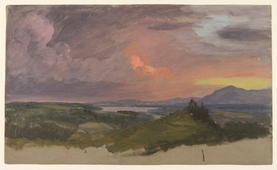 Solnedgång i Hudson Valley av Frederic Edwin Church