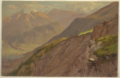 Målet och Watzmann, i Berchtesgaden av Frederic Edwin Church