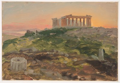 Parthenon från sydost av Frederic Edwin Church