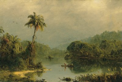 Tropiskt landskap av Frederic Edwin Church