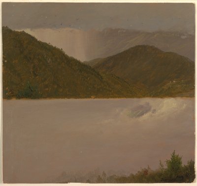 Två moln- och bergstoppstudier, Jamaica av Frederic Edwin Church