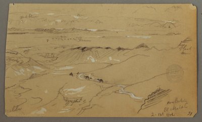 Utsikt över Wady el-Arabah av Frederic Edwin Church