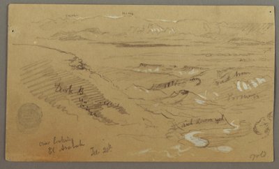Utsikt över Wady el-Arabah av Frederic Edwin Church