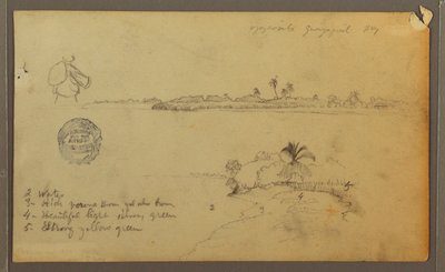 Utsikt över Guayasflodens östra strand, mittemot Guayaquil, Ecuador av Frederic Edwin Church