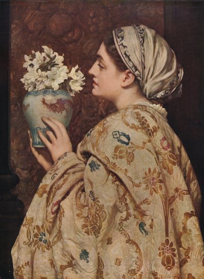 A Noble Lady of Venice, 1866, c1915 av Frederic Leighton