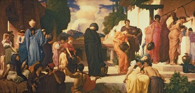 Captive Andromache, ca 1888 (olja på duk) (se 226710 & 250633) av Frederic Leighton