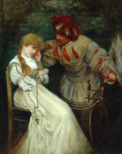 Faust och Marguerite, 1855-93 av Frederic Leighton
