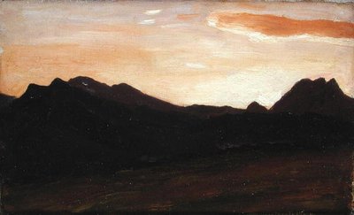 Landskap med kullar (olja på duk) av Frederic Leighton