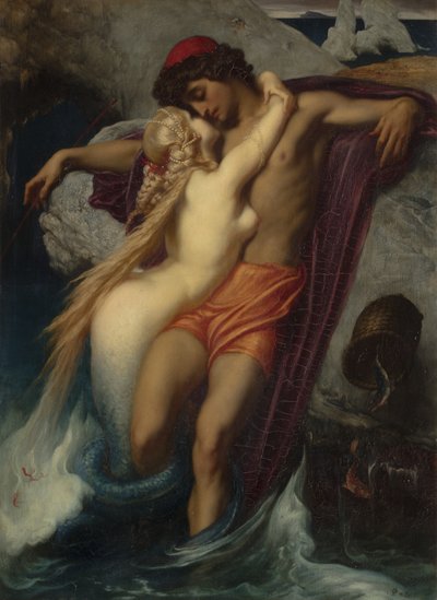 The Fisherman and the Syren: From a Ballad by Goethe av Frederic Leighton