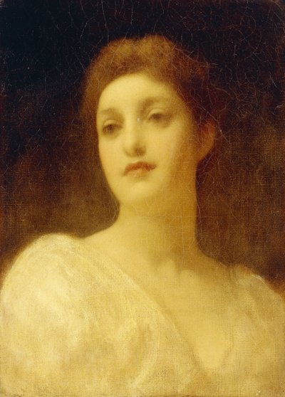 Huvudet av en flicka, av Frederic Leighton