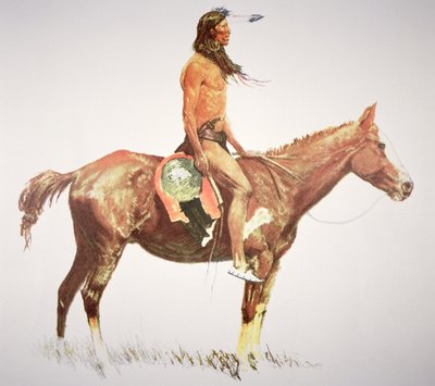 En Cheyenne modig av Frederic Remington