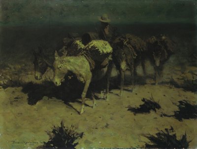 Ett packtåg, 1909 av Frederic Remington