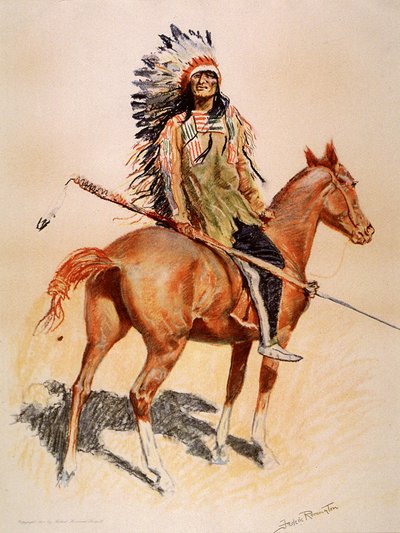 En siouxhövding av Frederic Remington