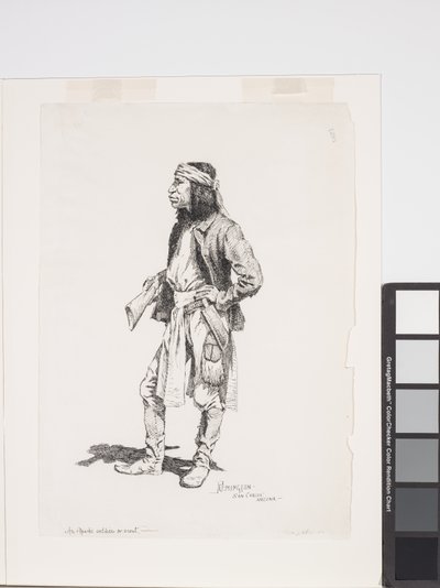 En apachesoldat eller scout av Frederic Remington