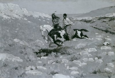 Ceremoni för den snabbaste hästen, ca 1900 av Frederic Remington