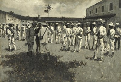 Upplösning av Gomez armé av Frederic Remington