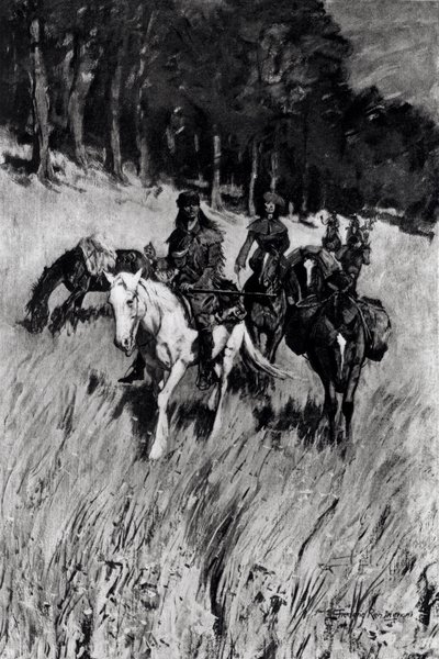 Early Pioneers on the Blue Ridge, graverad av F. H. Wellington, från 