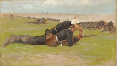Fältövning för det preussiska infanteriet av Frederic Remington