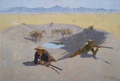 Kampen om vattenhålet av Frederic Remington