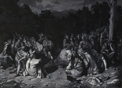 Indisk sammankomst av Frederic Remington