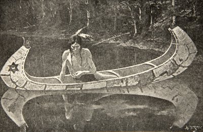 Long sat waiting for an answer, ur The Song of Hiawatha av Henry Wadsworth Longfellow (1807-82), publicerad av George G. Harrap und Company Ltd., 1911. av Frederic Remington
