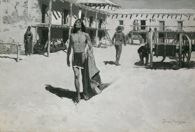 Inget annat än glada miner följde efter slagträet av Frederic Remington