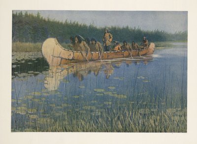 Pierre-Esprit Raddison (1636 - 1710), från Colliers Weekly, pub. 1906 av Frederic Remington