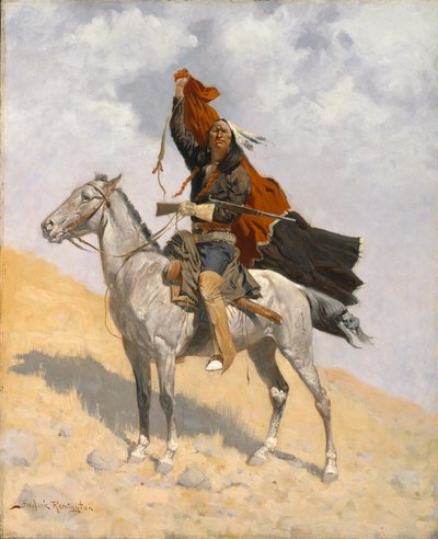 The Blanket Signal, c.1896 av Frederic Remington