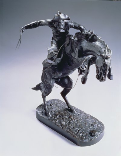 The Bronco Buster, 1889 (brons med brun patina) av Frederic Remington