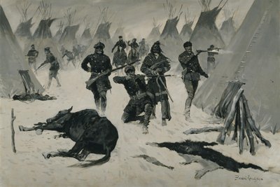 Besegrandet av Crazy Horse av Frederic Remington